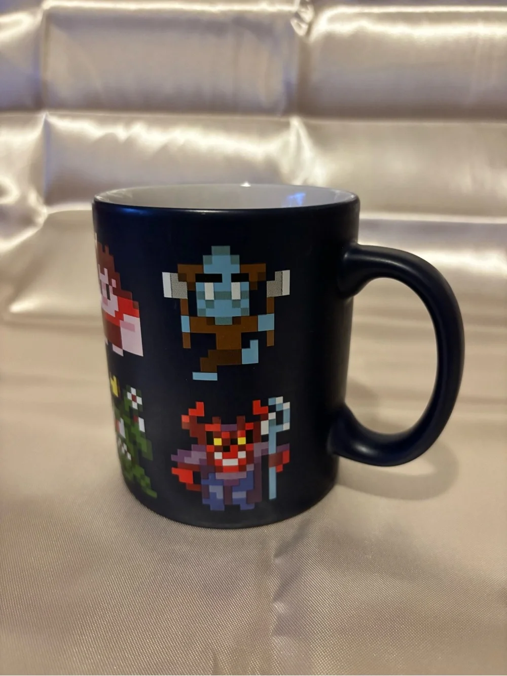 Wreck-It” Ralph Ceramic Pixated Mug. Dark Blue